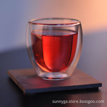 High Borosilicate Coffee Mug Double Wall Glass